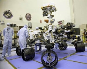Mars Rover Curiosity at JPL in Pasadena