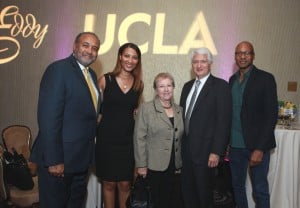 UCLA's Asst Vice Chancellor Keith Parker, Chancellor Gene Block and colleagues