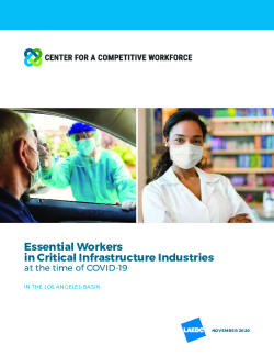 Essential Workers during COVID-19 in the Los Angeles region (CCW report)