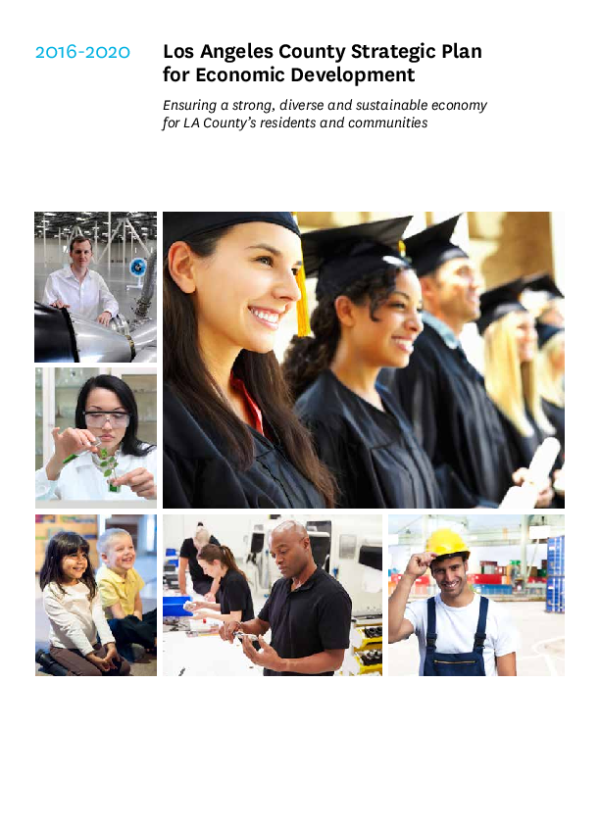 2016-2020 L.A. County Strategic Plan for Economic Development | Los ...