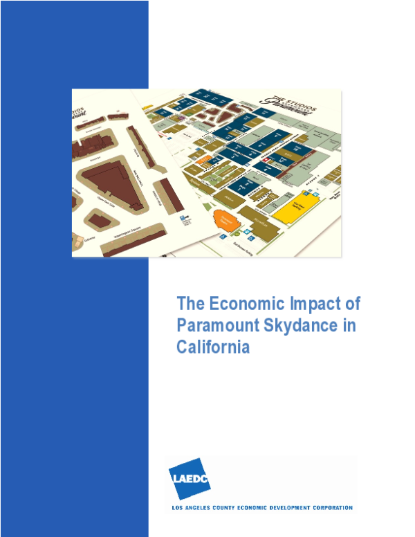 Economic Impact of Paramount Skydance in California