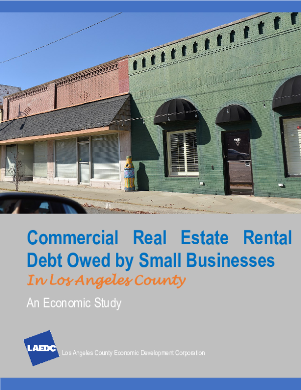 Commercial Real Estate Rental Debt Owed by Small Businesses In Los Angeles County