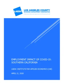 Coronavirus impact on Southern California economy - Estimates of possible unemployment levels