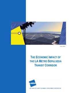THE ECONOMIC IMPACT OF THE LA METRO SEPULVEDA TRANSIT CORRIDOR