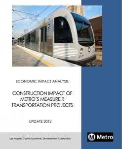 Construction impact of Metro’s Measure R Projects – Update 2012