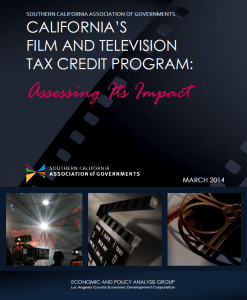 California Film and Television Tax Credit Program: An Economic Impact Study (2014)