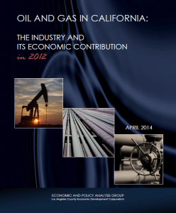 Oil and Gas in California: The Industry and Its Economic Contribution in 2012