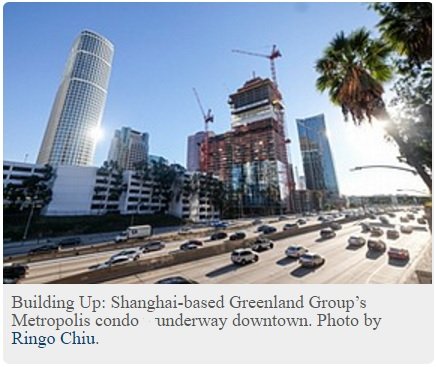 China property woes leave Los Angeles with a billion dollar tower